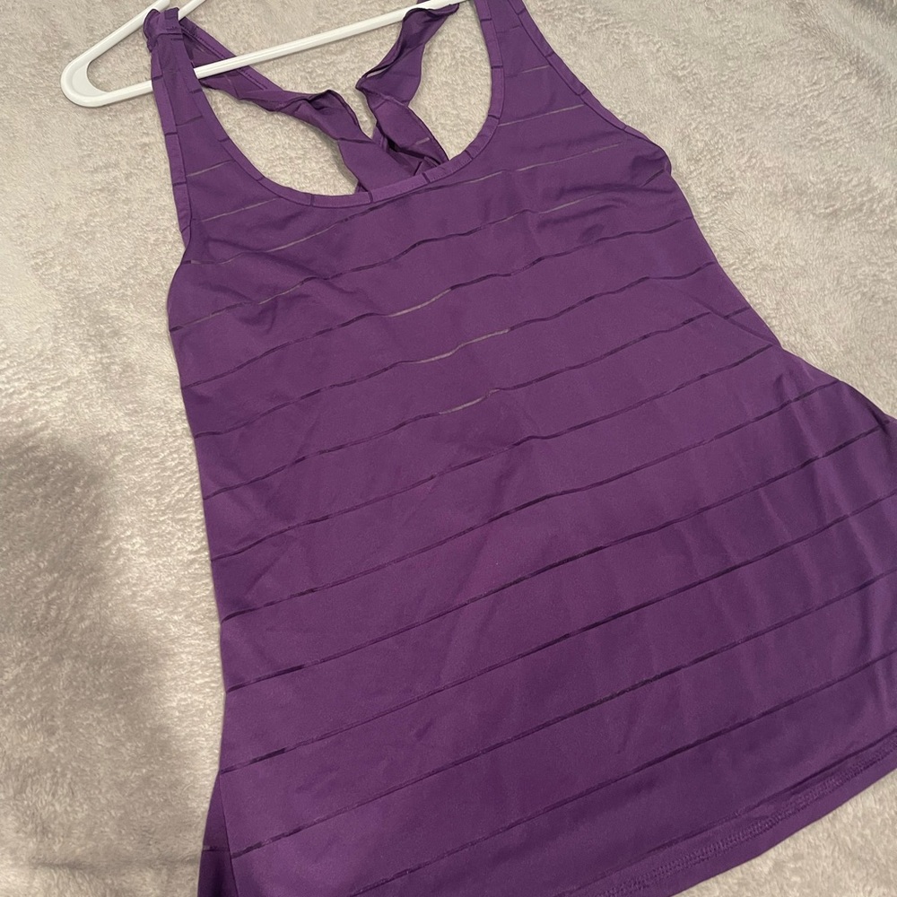 Purple workout top